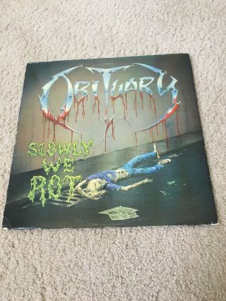 Obituary Slowly We Rot Pressing Lp Death Metal Vinyl