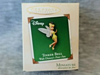 Mh6 Hallmark Christmas Ornament Disney 2003 Tinker Bell - Peter Pan