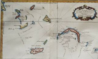 Turks And Caicos Islands J.  N.  Bellin,  1763,  Carte Des Isles Situees Au Nord De S