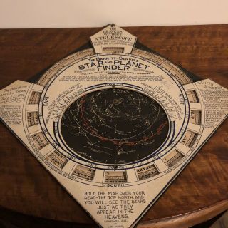 Antique Barritt - Serviss Star And Planet Finder 1906 Astronomy Star Chart