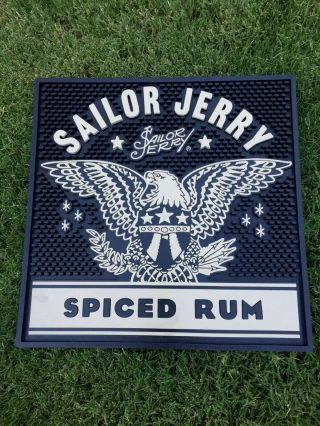Sailor Jerry Spiced Rum Man Cave Bar Mat Spill Runner Cocktail Barware Ex Large