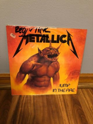 Metallica Jump In The Fire Cv 12 Kut 105 Red Vinyl Uk Factory