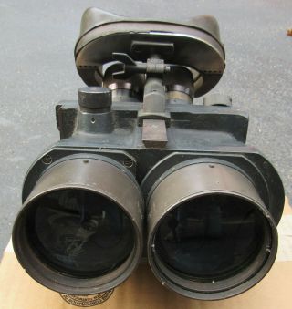 WWII German Doppelfernrohr D.  F.  10x80 dkl Flakglas Binoculars 2