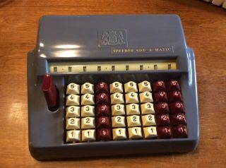 Vintage Chadwick Miller Speedee Add - A - Matic Adding Machine Calculator Made Japan