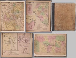 1870 Antique 19thc Atlas Of Rhode Island Map Book,  D.  G.  Beers & Co