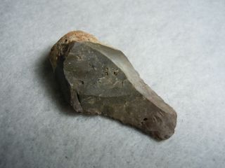 Handy Little Flint Stone Knife Cutter Artifact Kansas River As Found 10.  8 Grams 2
