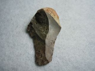 Handy Little Flint Stone Knife Cutter Artifact Kansas River As Found 10.  8 Grams 3