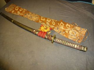 Japanese Wwll Sword In Tachi Mountings