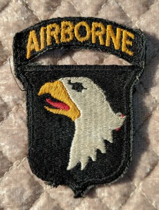 Wwii Us Army Screaming Eagles 101st Airborne Division Insignia Patch