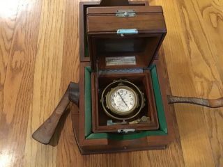 Hamilton 22 - 21 Jewel Chronometer W/case Wwii U.  S.  Navy 1941 - 42