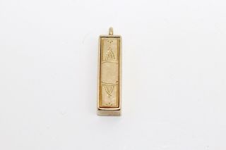 A Cool Rare Antique Victorian 9ct Rose Gold Boxed Dominoes Charm Pendant 15726 2