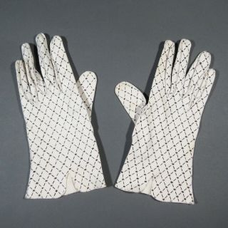 Vintage French Fabric Gloves