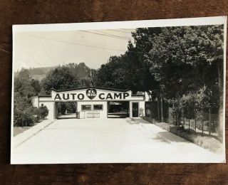 Vintage 1940s 1950s El Rio Auto Camp Postcard - Santa Cruz California