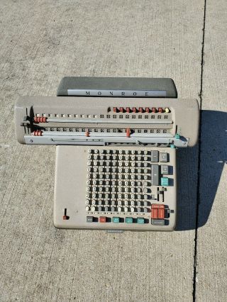 Rare Vintage Monroe Matic Monromatic Adding Machine Calculator
