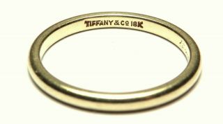 Rare Antique Solid 18ct Gold Tiffany Vintage Band / Ring