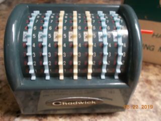 Vintage Adding Machine by Chadwick,  Inc. ,  Japan,  Add Sutract up to 1 Million 3