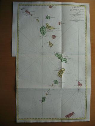 C1787 - Le Boucher After Bellin - West Indies Large Map Windward Islands
