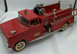 Vintage 1962 - 64 Tonka 926 Toy Suburban Fire Dept.  Truck Pumper W/hose