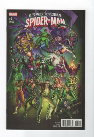 Peter Parker Spectacular Spider - Man 6 Campbell Stan Lee Villains Variant Nm