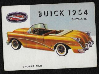 Topps World On Wheels Card 170,  1954 Buick Skylark Sports Car,  Rare