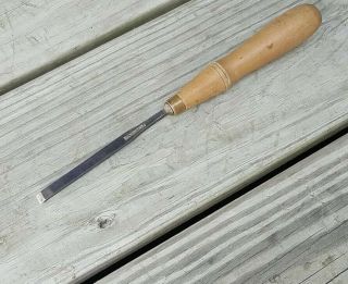 Vintage Buck Brothers 1/4 " Wood Carving Chisel 9 " Long Handle