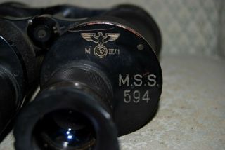 WWII German 8x60 Kriegsmarine U Boat Commander Binoculars Zeiss M.  S.  S.  594,  BLC. 2
