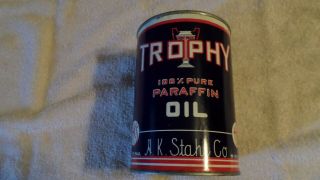 Trophy 100 Pure Paraffin Oil 1 Quart Can Full