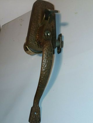 Vintage Hammered Copper Front Door Handle With Key Weiser Hardware