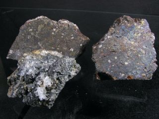3x Massive Sulfides W/ Chalcocite Etc Cullowhee Mine Jackson Co.  North Carolina