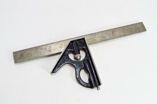 Vintage Union Tool Co.  Combination Square With 12” Blade