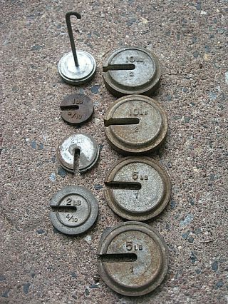 Antique Fairbanks & Morse Scale Weights 1800 