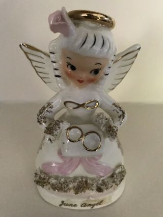 Vintage China Angel Of The Month By Napco June