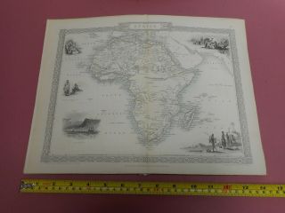 100 Africa St Helena Cape Town Map By Tallis C1855 Vg