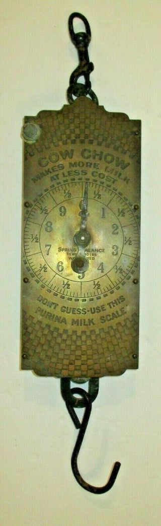 Vintage Old Purina Cow Chow Milk / Farm Scale