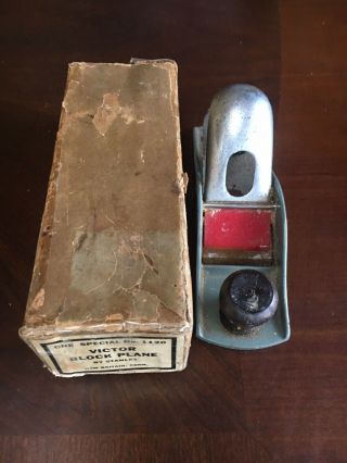 Rare Stanley Victor Block Plane Box One Special Number 1120 For Wood