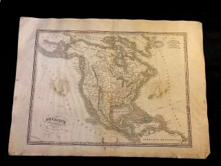 Antique Map Of North America