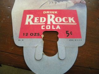 RARE 1930 ' S BABE RUTH RED ROCK COLA BOTTLE TOPPER SIGN GENERAL STORE BASEBALL 3
