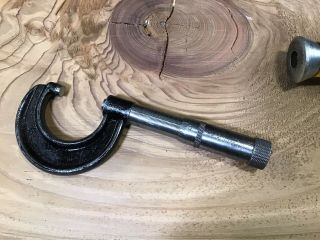 Antique Starrett 0 - 1” Outside Caliper Micrometer Hand Tool - Machinist Mill Etc