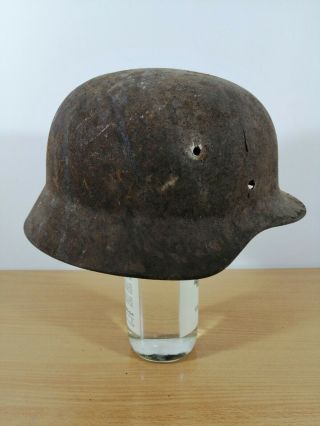 Relic Ww2 German Army M40 Stahlhelm Helmet Wwii East Front Shell