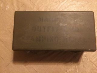 Wwii C.  H.  Hanson Co.  Chicago 1942 Metal Stamping Kit Complete