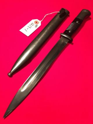 Vintage Ww2 K98 Combat Bayonet Dated 42,  (reconditioned) W/matching ’s