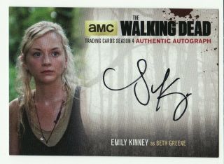Emily Kinney As Beth Greene The Walking Dead Season 4 Part 1 Auto Ek2