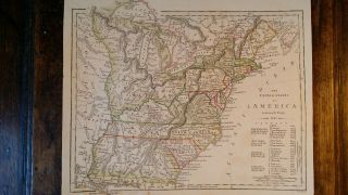 1783 Antique Map United States Of America - R Wilkinson 1806 - Inc State Franklin
