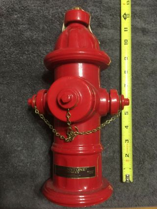 Rare Vintage Lionstone Fire Hydrant Whiskey Decanter Bottle