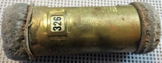 Vintage Lamson Brass Pneumatic Money Tube,  Twist To Open No.  326 Bank Teller