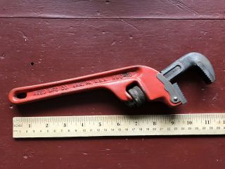 Vintage Reed Mfg.  10”offset Pipe Wrench