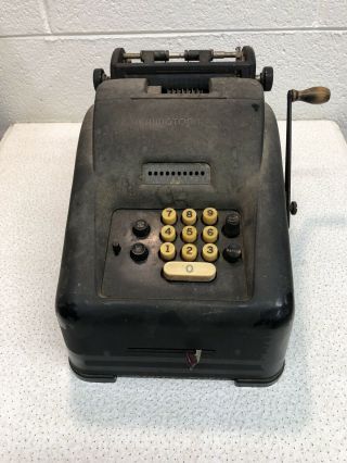 Vintage Remington Hand Crank Adding Machine