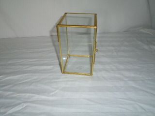 Brass And Glass Display Case