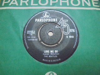 The Beatles - Love Me Do 1963 Uk 45 Parlophone Black Label 1st