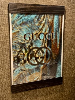 Gucci Store Display Wall Art Picture 16” Wide X 24” Tall Absolutely Stunning